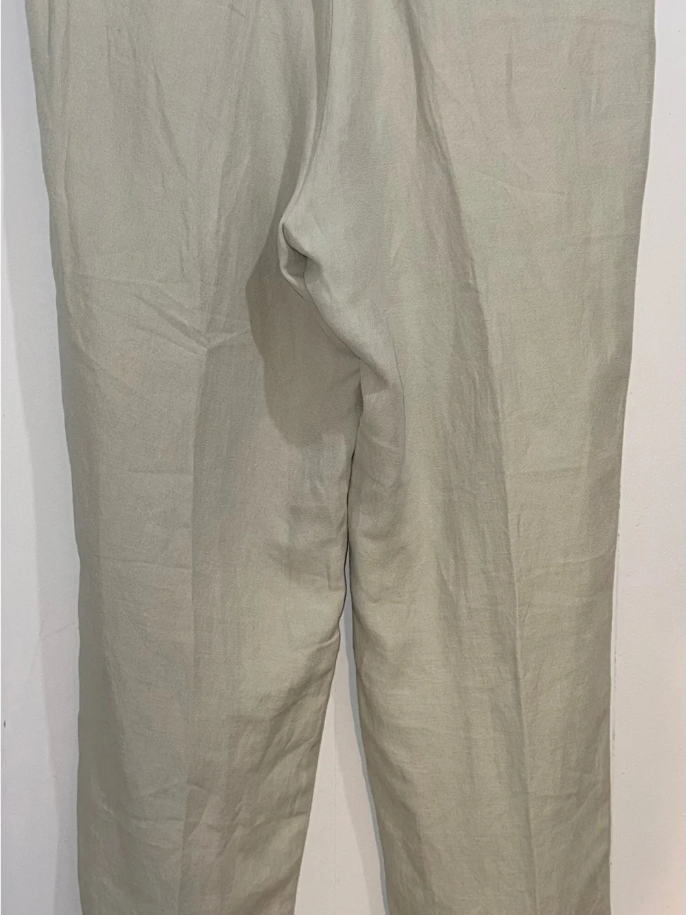 Tommy Bahama Brosnan Linen Silk Flat Front Pants Khaki Beige 38x34 EUC